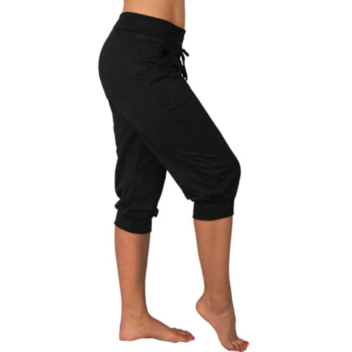 Trousers Women | Cropped Drawstring &amp; Relaxed Everyday Summer Comfort