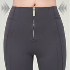 Trousers Women | High-Waist Zip Front & Flare Leg Smart Casual Style