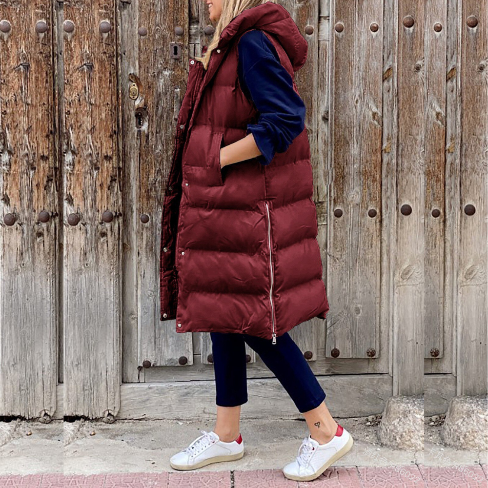Alyssa | Veste Longue Rembourrée à Capuche pour Femme - Image 5