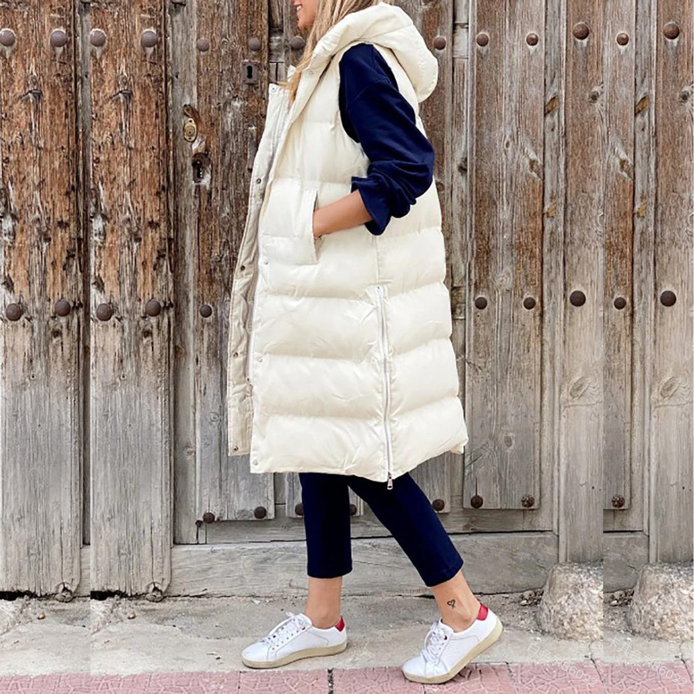 Alyssa | Veste Longue Rembourrée à Capuche pour Femme - Image 2
