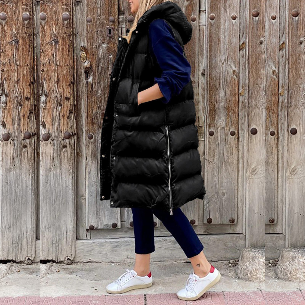 Alyssa | Veste Longue Rembourrée à Capuche pour Femme - Image 3