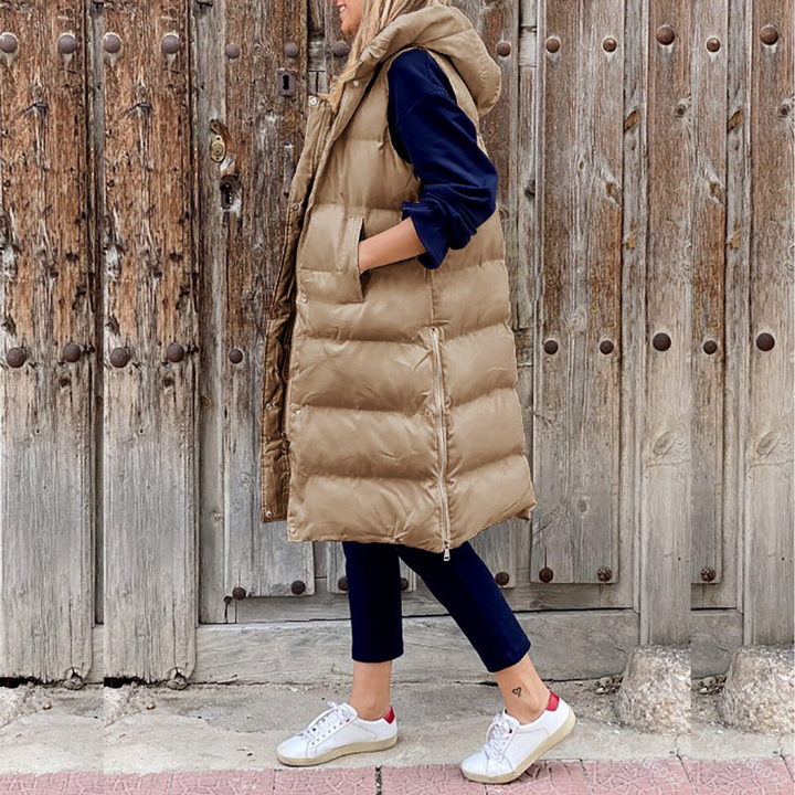 Alyssa | Veste Longue Rembourrée à Capuche pour Femme - Image 4