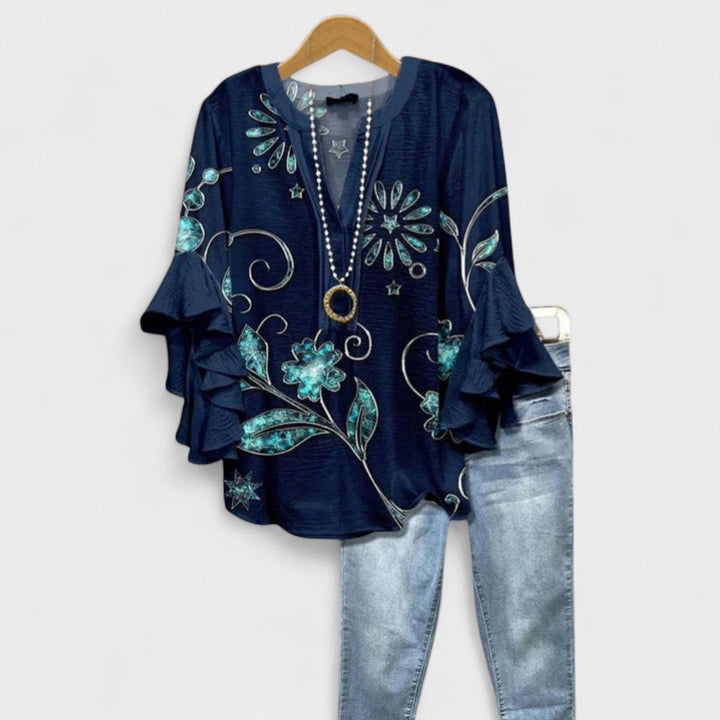 V Neck Blouse Women&