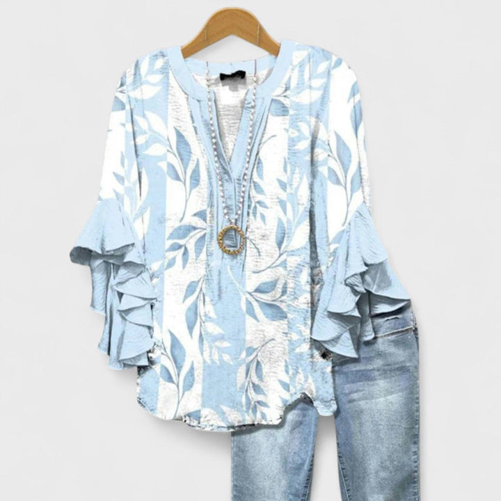 V Neck Blouse Women&