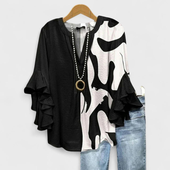 V Neck Blouse Women&