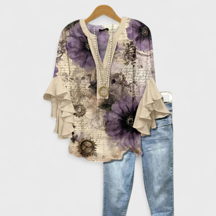 V Neck Blouse Women&