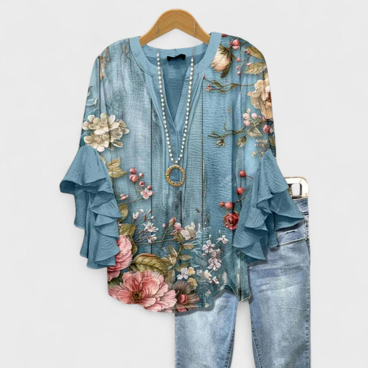 V Neck Blouse Women&