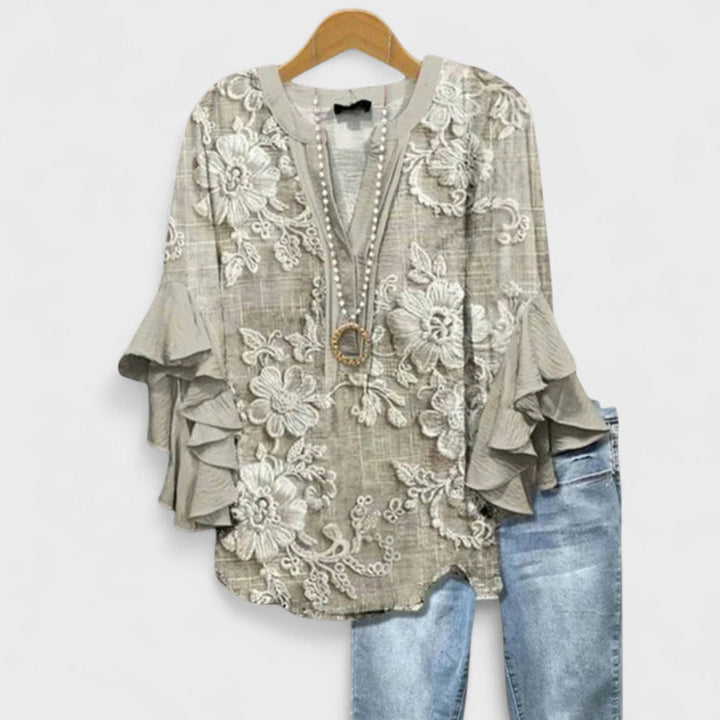V Neck Blouse Women&