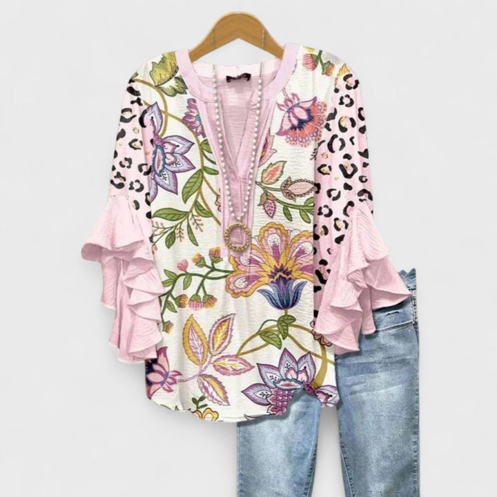 V Neck Blouse Women&
