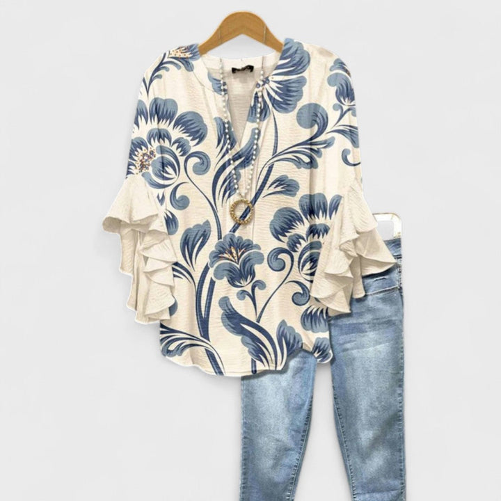 V Neck Blouse Women&