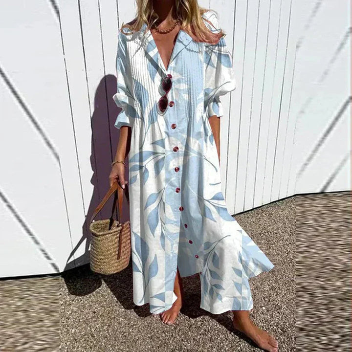 V Neck Maxi Dress Women&