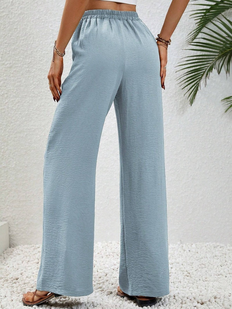 Wide Leg Drawstring Trousers Women's | Relaxed Fit & Effortless Summer Style