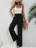 Wide Leg Drawstring Trousers Women's | Relaxed Fit & Effortless Summer Style