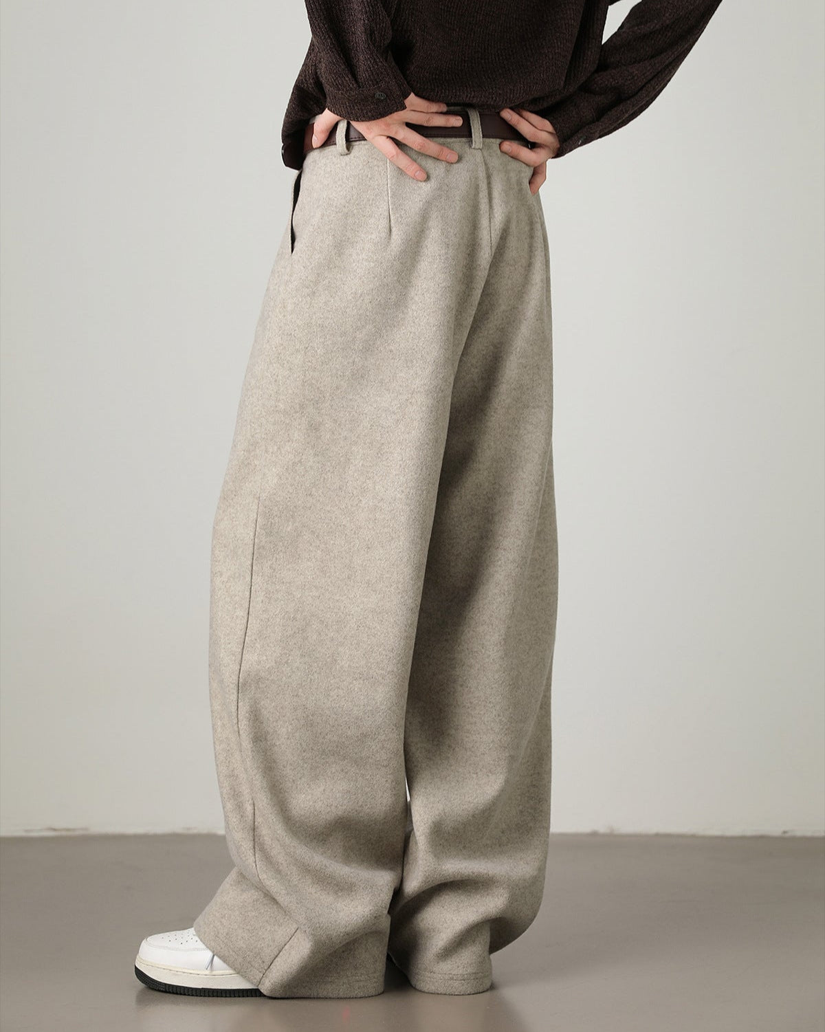 Wide Leg Trousers Men's | Relaxed Fit & Smart Casual Style