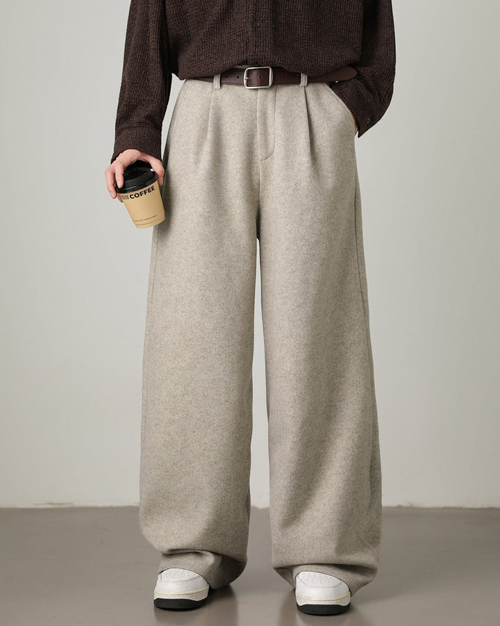 Wide Leg Trousers Men&