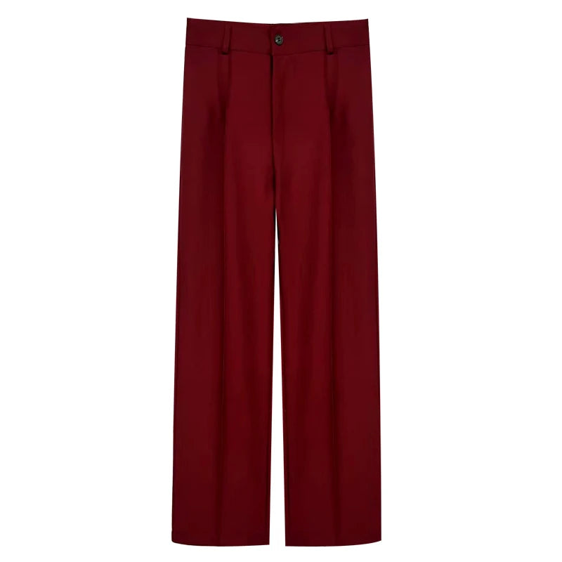Women High Waist Trousers | Straight Leg, Tailored & Professional