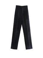 Women High Waist Trousers | Straight Leg, Tailored & Professional