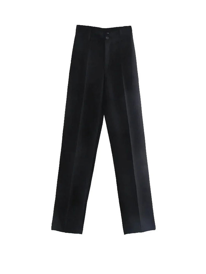 Women High Waist Trousers | Straight Leg, Tailored &amp; Professional