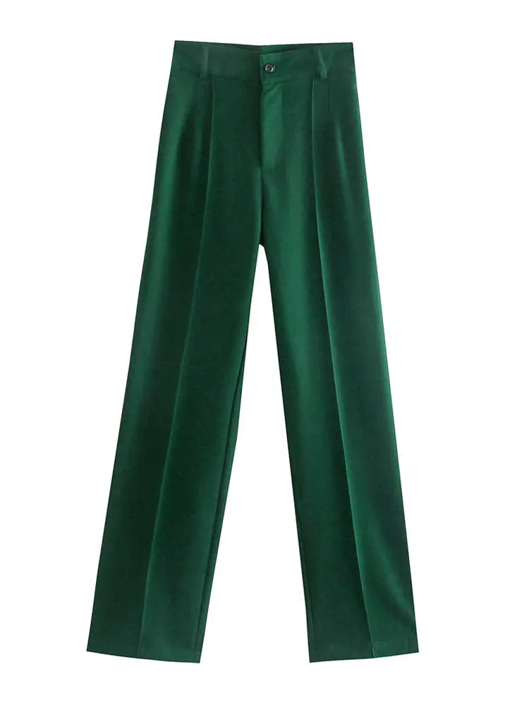 Women High Waist Trousers | Straight Leg, Tailored & Professional