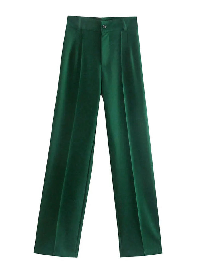 Women High Waist Trousers | Straight Leg, Tailored &amp; Professional