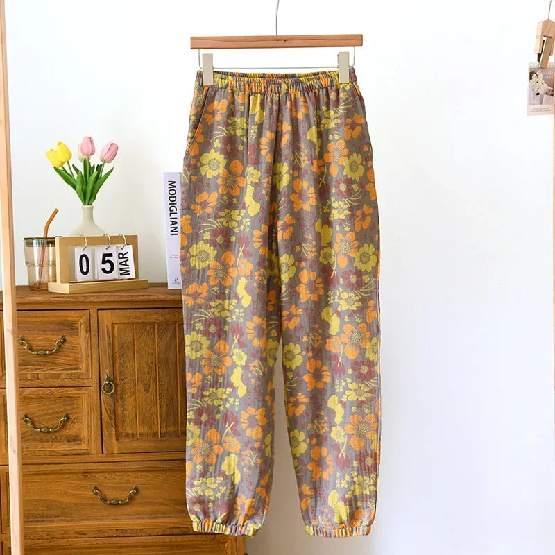 Women Summer Trousers | 100% Tetra Cotton, Relaxed Fit & Breathable