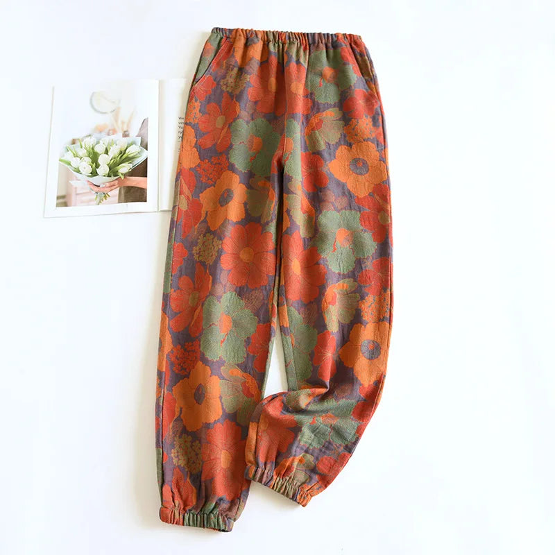 Women Summer Trousers | 100% Tetra Cotton, Relaxed Fit & Breathable