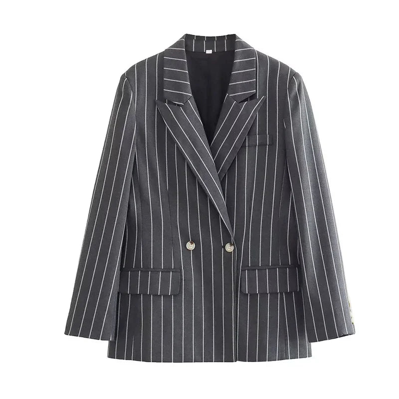 Women Three Piece Set | Tailored Pinstripe, Professional Smart