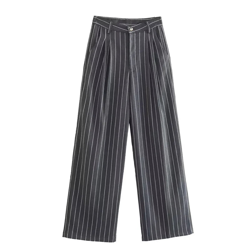 Women Three Piece Set | Tailored Pinstripe, Professional Smart