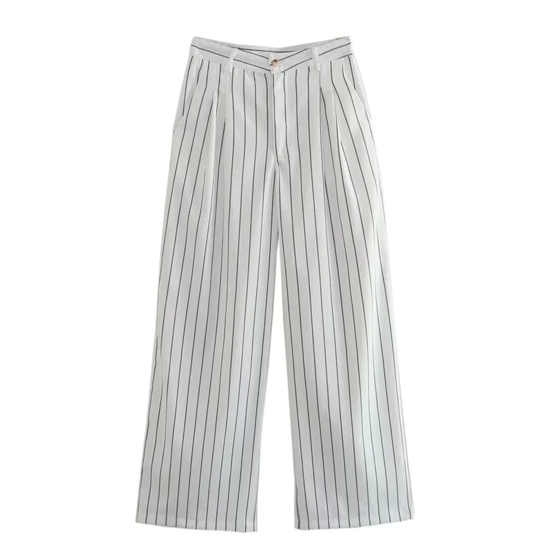 Women Three Piece Set | Tailored Pinstripe, Professional Smart