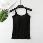 Women's Built in Bra Top | Padded Cami Vest for Everyday Comfort