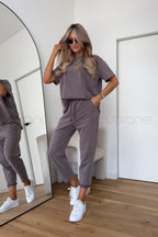 Women's Co Ord Set | Oversized Tee & Drawstring Shorts