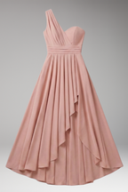 Women's Cocktail Dress | One Shoulder & High Waist Design