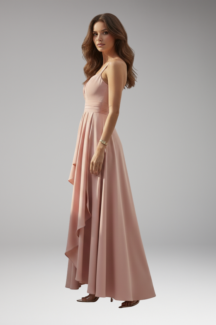Women's Cocktail Dress | One Shoulder & High Waist Design