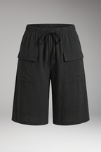 Women's Drawstring Shorts | Elastic Waist & Cargo Pockets