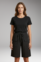 Women's Drawstring Shorts | Elastic Waist & Cargo Pockets