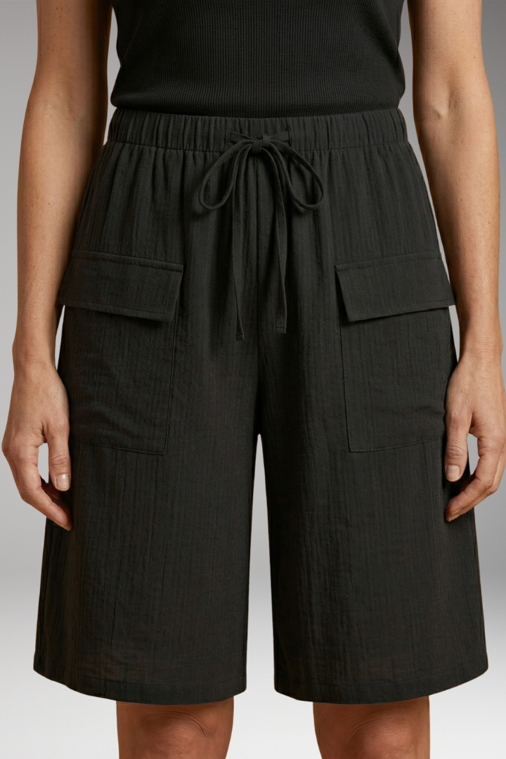 Women's Drawstring Shorts | Elastic Waist & Cargo Pockets