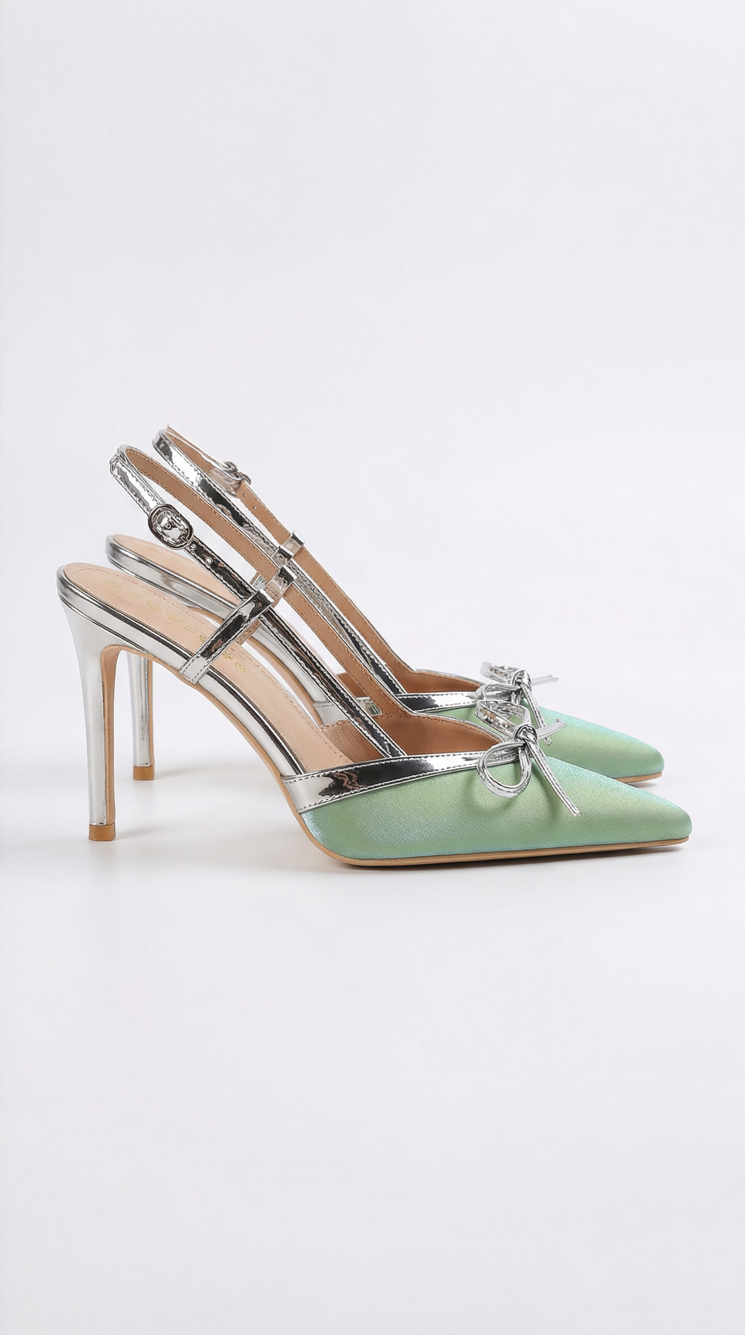 Women's Heels | Bow Detail Slingback Stiletto Pumps