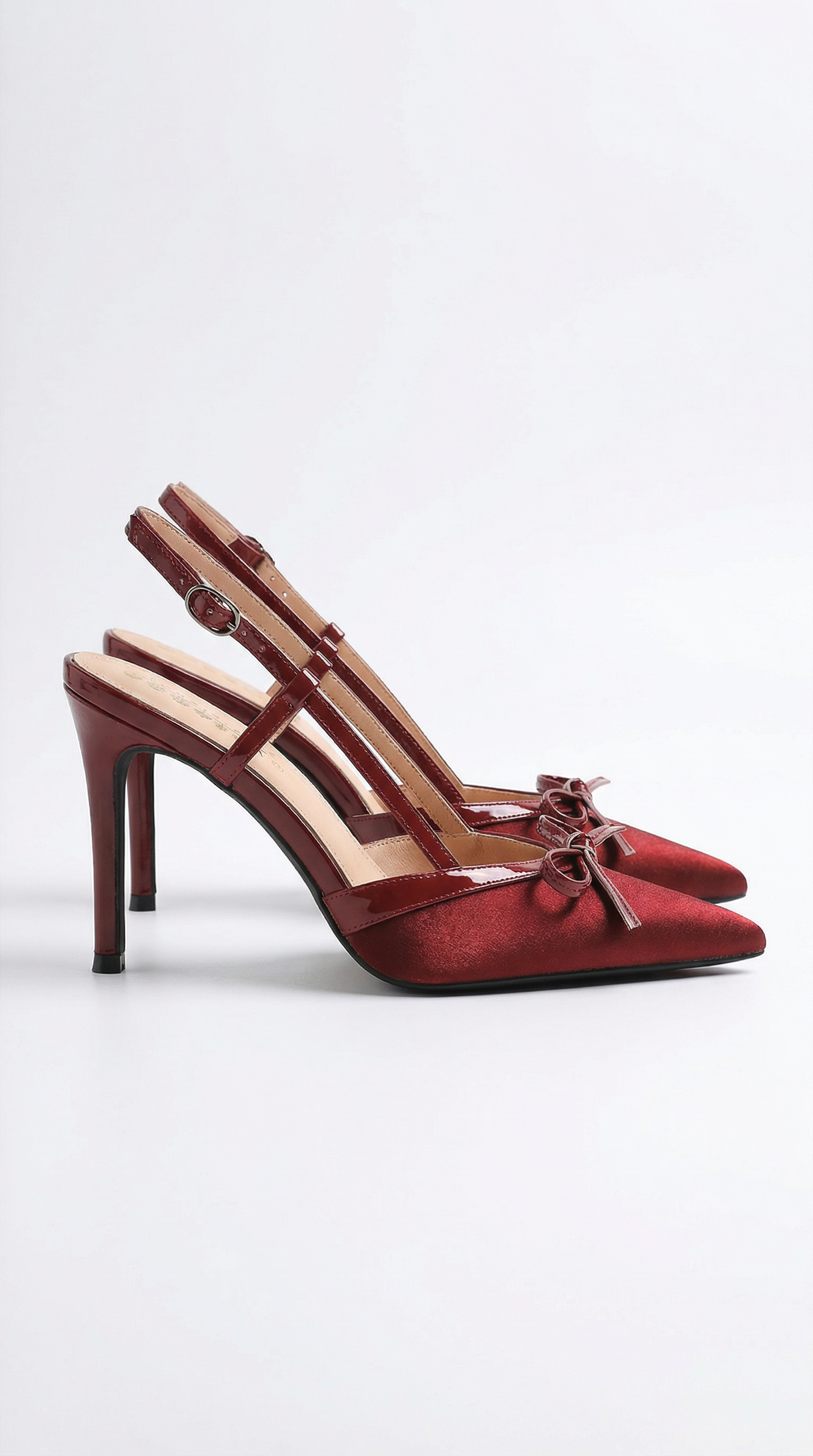 Women's Heels | Bow Detail Slingback Stiletto Pumps