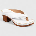 Women's Heels | Thong Toe Block Heel Slip-On Mule
