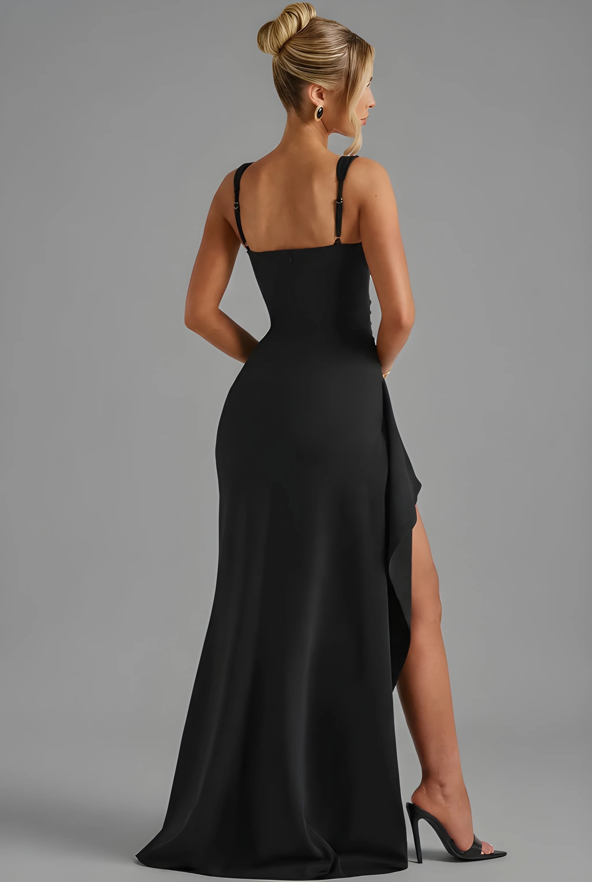 Women's Maxi Dress | Leg Split & Open Back