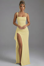 Women's Maxi Dress | Leg Split & Open Back