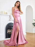 Women's Maxi Dress | Spaghetti Strap Backless & Formal Evening Gown