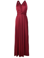 Women's Maxi Wrap Dress | Convertible Multiway Deep V-Neck Gown