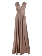 Women's Maxi Wrap Dress | Convertible Multiway Deep V-Neck Gown