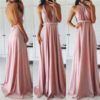 Women's Maxi Wrap Dress | Convertible Multiway Deep V-Neck Gown