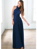 Women's Maxi Wrap Dress | Convertible Multiway Deep V-Neck Gown