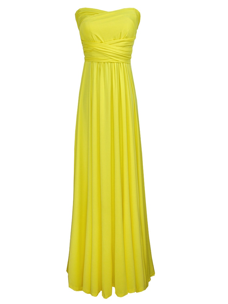 Women's Maxi Wrap Dress | Convertible Multiway Deep V-Neck Gown