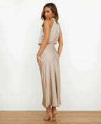 Women's Midi Dress | Halter Neck & Elegant Evening Wear