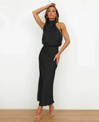 Women's Midi Dress | Halter Neck & Elegant Evening Wear