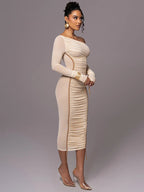 Women's Midi Dress | One Shoulder Bodycon & Figure-Flattering